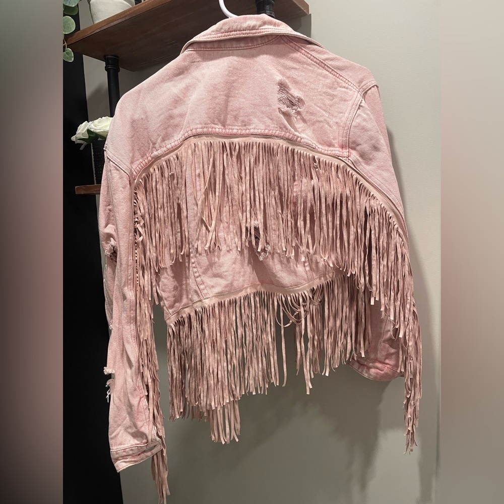 Fringe Denim Jacket - Picture 3 of 3